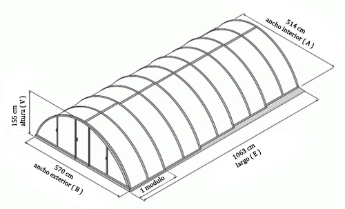 Cubierta para piscina IDEALCOVER KLASSIK C